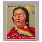 1947 Goudey Wolf Collar Indian Chewing Gum