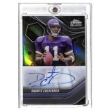 Daunte Culpepper Topps Chrome Black Autograph Card