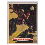 1957 Topps Space Card #44 Moon Mountain Climbing