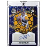 2024 Panini Mosaic Scripts Justin Fields Auto Card