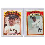 1972 Topps Willie Mays Baseball Cards EX