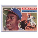 1956 Topps Hank Aaron Milwaukee Braves Card