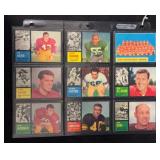 (9) 1962 Topps Football Cards