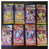 8 Korean Pokemon Booster Packs Assorted