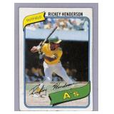 1980 Topps Rickey Henderson Rookie Card #482