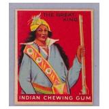 1947 Goudey Indian Chewing Gum Card