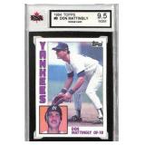 1984 Topps Don Mattingly Rookie Card #8 KSA 9.5
