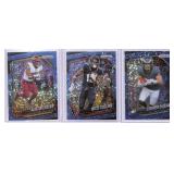 Panini Prizm Blue Shimmer Football Card Trio