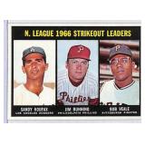 1967 Topps NL Strikeout Leaders Baseball Card