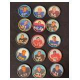 (15) 1963 Salada Football Coins