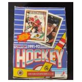 1991-92 O-Pee-Chee Hockey Box with Packs