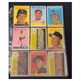 (45) 1958 Topps Baseball Cards mixed grade