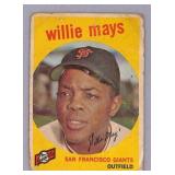 1959 Topps Willie Mays Low Grade