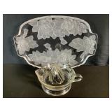 Mikasa Studio Nova Winter Rose Platter Hazel Atlas