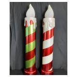Battery Operated Blow Mold Christmas Candles