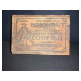 Davis Bros. Fisheries Wood Codfish Box