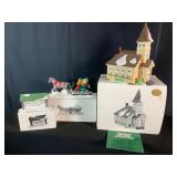 Dept. 56 Church, Sleigh & New England Village Sign