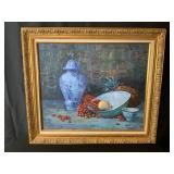 Framed Oil Painting of Still Life