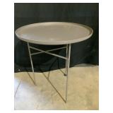 Heavy Metal Side Table 19ï¿½ Tall 17ï¿½ Wide