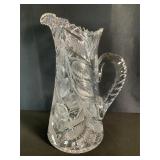American Brilliant Period Cut Glass Pitcher