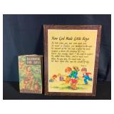 Handbook For Boys & Little Boys Wall Hanging