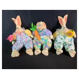 Easter Bunny Figures by Russ-Ceramic & Cloth