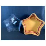 Longaberger Star Shaped Basket with Liners