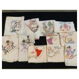 Embroidered Flour Sack Towels