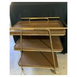 Cosco Three Tier Rolling Metal Bar Cart