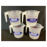 Budweiser/Bud Light Plastic Beer Pitchers