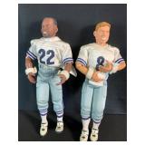 Dallas Cowboys Emmitt Smith & Troy Aikman Dolls