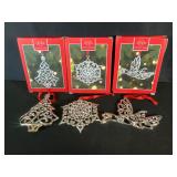 Lenox Christmas Ornaments-NOS