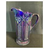 Fenton Quintec Pattern Carnival Pitcher