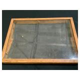 Wooden Display Case with Glass
