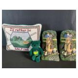 Golf Pillow, Masters Bear & Bookends