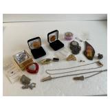 Gemstones /  Jewelry Box / Napkin Clips & More!!