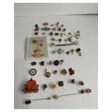Lot of 52 Vintage Lapel Pins / Pins / Brooches