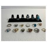 Lot of 18 Rings