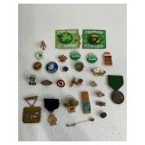 Lot of 27 Lapel Pins / Regular Pins & More