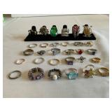 Lot of 30 Vintage Rings