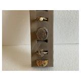 Lot of 4 Rings One is a Native American Head