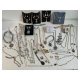 Necklaces Earrings Bracelets Ring Lot 40+ pcs