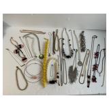 Large Lot of Necklaces & More 31 pcs