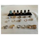 Lot of 22 Vintage rings