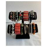 Lot of 18 Vintage Bracelets