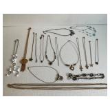 Lot of 17 Necklaces 1 w/ Matching Earrings