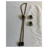 Selro Lariat Bolo & Earring Set