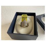 18K YG Plate Dia.Lds.Rg. 1.00CT Total T.W. Ring