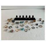 Lot of 37 Pcs Rings