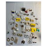 Large Lot 30+ of Vintage Earrings Clips & Pierced